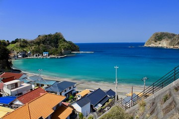 松崎町　岩地海水浴場（東洋のコートダジュール）