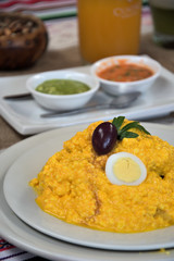 Huancaina's style potato, made in fulling