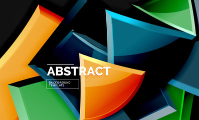 Squares and triangles geometrical background