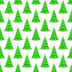 Striped christmas tree pattern