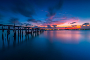 twilight, batam island, indonesia