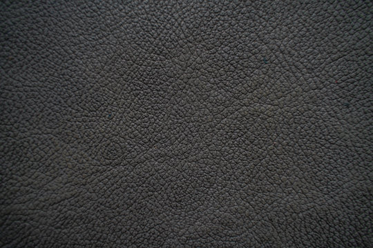 Genuine full grain black cow leather texture