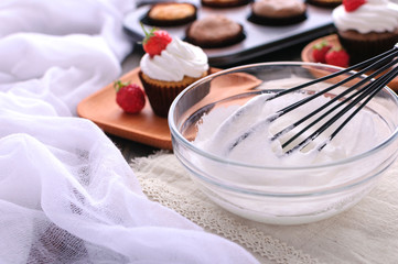 Preparation of protein cream.