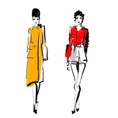 Beautiful woman in retro style . vintage dress sixties years.