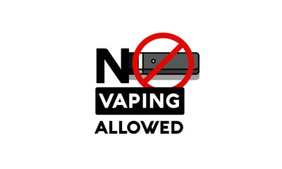 No Vaping Allowed Sign