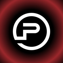 Circular Letter P OP PD Vector Logo Design