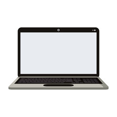 Laptop computer technology frontview