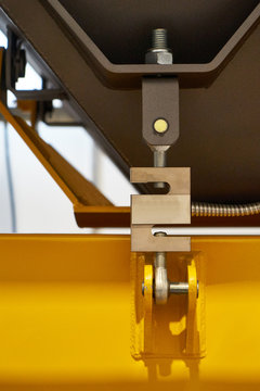 The image of strain gauge of industrial equipment.