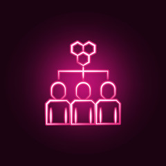hive neon icon. Elements of Mad science set. Simple icon for websites, web design, mobile app, info graphics