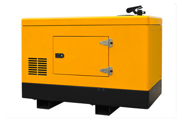 Big generator isolated on a white background
