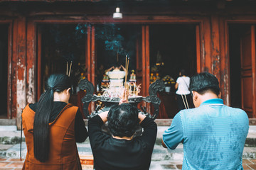 Fototapeta na wymiar Temple of the Jade Mountain, Hanoi, Vietnam