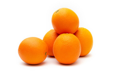 oranges on a white background