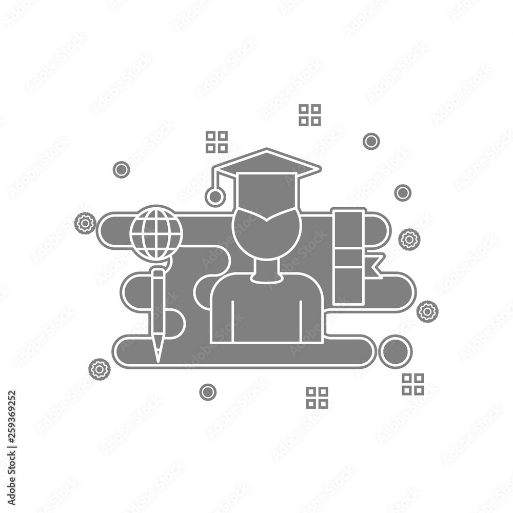 Poster certificate, degree, diploma icon. element of popicon for mobile concept and web apps icon. glyph, f