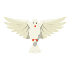 Dove bird flying cartoon