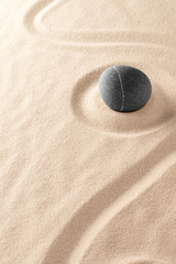 Fototapeta na wymiar harmony purity and spirituality background, zen meditation stone