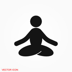 Relax icon vector sign symbol for design