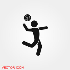Fototapeta na wymiar Volleyball icon vector sign symbol for design