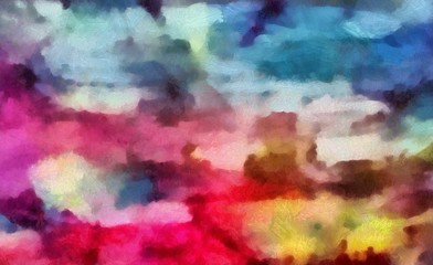 Impression color mix abstract texture art. Artistic bright background. Oil painting artwork. Modern style graphic wallpaper. Large strokes of paint. Colorful pattern for design work or wallpaper.