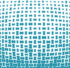 halftone geometric vector border pattern