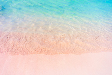 Pink sand beach of famous Elafonisi