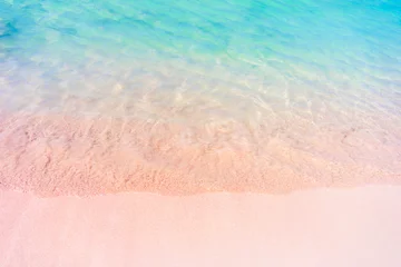 Photo sur Plexiglas  Plage d'Elafonissi, Crète, Grèce Plage de sable rose du célèbre Elafonisi