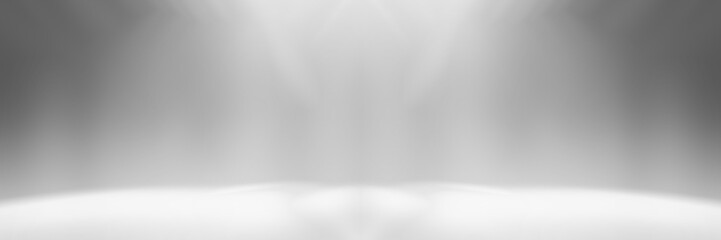 perspective floor backdrop black room studio with gray gradient spotlight backdrop background for display your product or artwork 