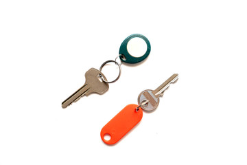 bunch of keys on a white background