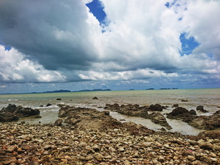 small rocks on a beachside