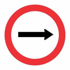 Traffic way sign
