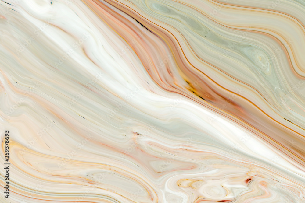 Wall mural marble ink colorful. brown marble pattern texture abstract background. can be used for background or