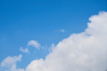 Blue sky and white clouds