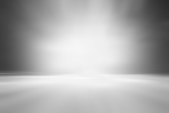 3D illustration background / Abstract gray empty room studio with spotlight  gradient used for background and display your product