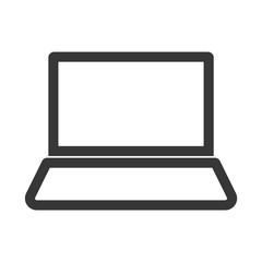 Laptop outline icon vector eps10. Laptop logo. Notebook vector sign vector eps10.
