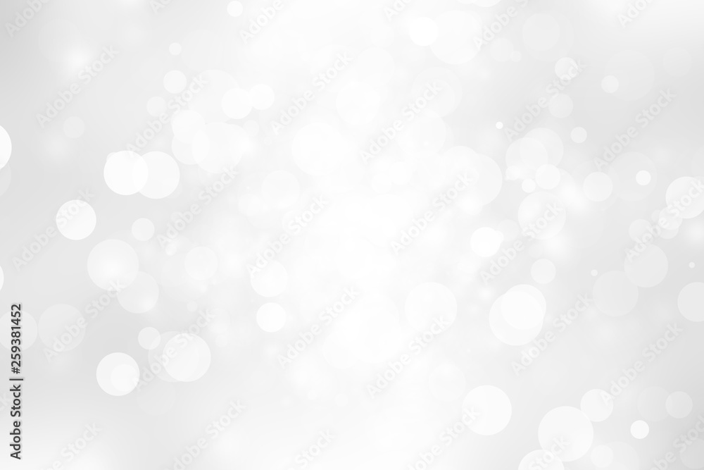 Poster white blur abstract background. bokeh christmas blurred beautiful shiny christmas lights