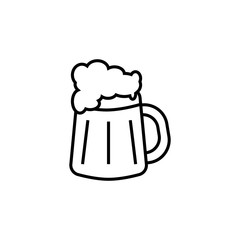 mug of beer vector icon