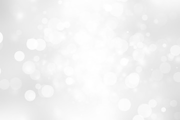 Naklejka na ściany i meble white blur abstract background. Bokeh Christmas blurred beautiful shiny Christmas lights
