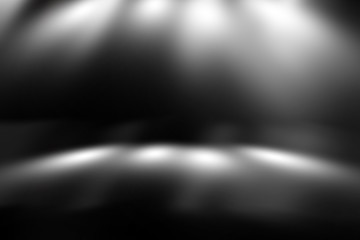 perspective floor backdrop black room studio with gray gradient spotlight backdrop background for display your product or artwork 