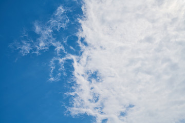 Blue sky and white clouds