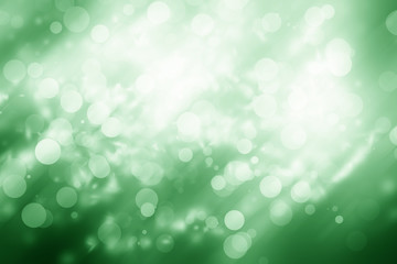 Obraz premium Green bokeh blur background / Circle light on green background.