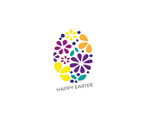 Happy Easter handwritten lettering.Happy Easter holiday day