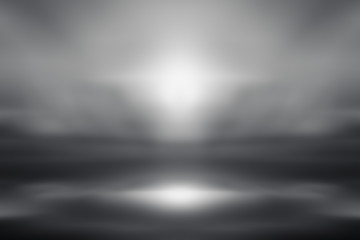 Dark Gray empty room studio gradient used for background and display your product