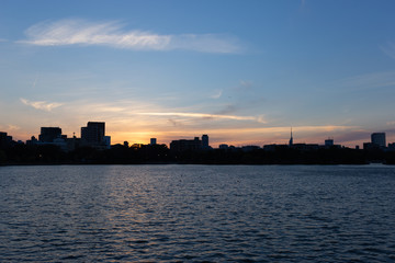 Fototapeta premium 大濠公園の夕暮れ