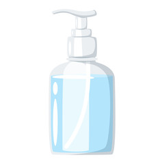 cosmetic care product in bottle