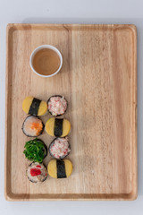 Sushi Set,Japanese sushi,Sushi on black stone,Japanese sushi on black stone 