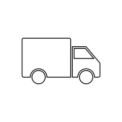 Delivery car outline vector eps10. delivery service. Delivery service car icon. Delivery sign.Truck Icon in trendy flat style.