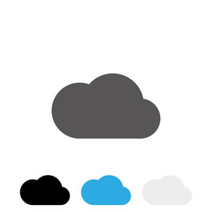 upload Cloud icon vector eps10. Grey Cloud sign.