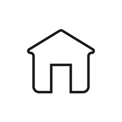 Home outline icon. House vector icon eps10. home in trendy flat style isolated on background. home icon page symbol for your web.