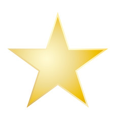 Obraz premium Gold star rating icon vector eps10. Star sign. Yellow star sign.