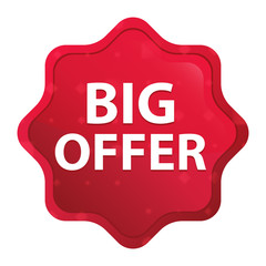 Big Offer misty rose red starburst sticker button