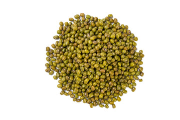 Mung or Mungo heap isolated on white background. nutrition. bio. natural food ingredient.